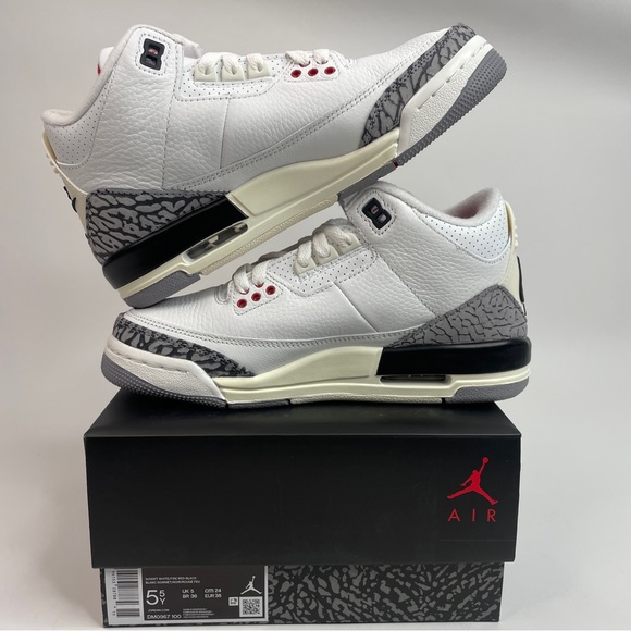 Nike Air Jordan 3 Retro GS Reimagined “White Cement” 2023 - Picture 3 of 4